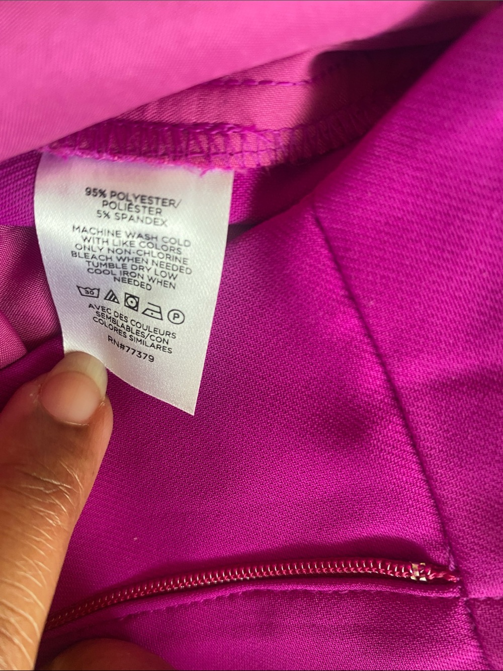 Ann Taylor Wide-Leg Dress Pants in Vivid Fuchsia - Picture 6 of 6